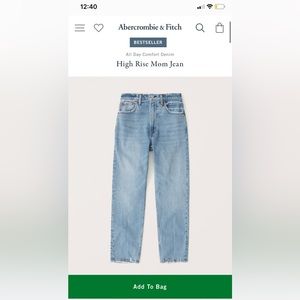 The mom high rise Jean from Abercrombie - 32S